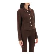 Siedrés Yuna Kort Cardigan Brown, Dam