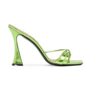 D'Accori High Heel Sandals Green, Dam