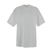 Rick Owens Premium Bomull T-shirt för Män White, Herr