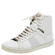 Yves Saint Laurent Vintage Pre-owned Laeder sneakers White, Dam