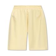 MM6 Maison Margiela Shorts med logotyp Yellow, Dam