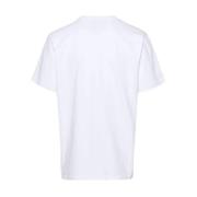 Woolrich Navy Logo T-shirt White, Herr
