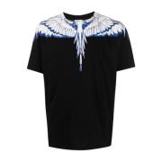 Marcelo Burlon Icon Wings Regular T-shirt Svart Vit Black, Herr