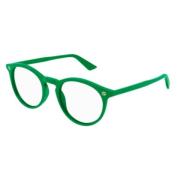 Gucci Stiliga återvunna acetatglasögon Green, Unisex