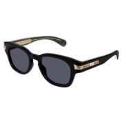 Gucci Stiliga solglasögon tillverkade av återvunnen acetat Black, Unis...