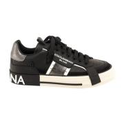 Dolce & Gabbana Custom 2.Zero Läder Sneakers Black, Herr