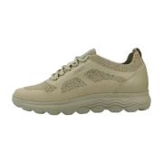 Geox Stiliga Casual Sneakers för Kvinnor Green, Dam