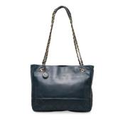 Chanel Vintage Pre-owned Laeder chanel-vskor Blue, Dam