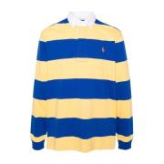 Polo Ralph Lauren Gula Twill Rugby Krage T-shirts och Polos Multicolor...