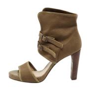 Chloé Pre-owned Pre-owned Canvas sandaler Brown, Dam