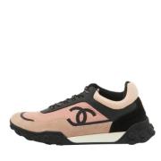 Chanel Vintage Pre-owned Tyg sneakers Multicolor, Dam