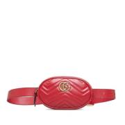 Gucci Vintage Pre-owned Laeder axelremsvskor Red, Dam