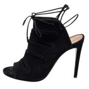 Aquazzura Pre-owned Pre-owned Mocka sandaler Black, Dam