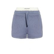 Halfboy Shorts med vintageeffekt Blue, Dam