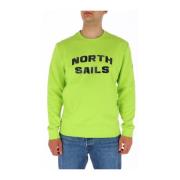 North Sails Grön Långärmad Sweatshirt Green, Herr