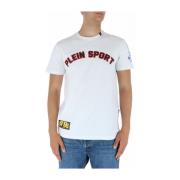 Plein Sport Vit Tryckt Herr T-shirt White, Herr