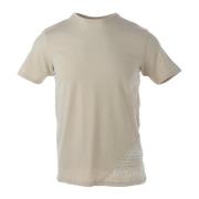 Jeckerson Beige Tryckt Slim Fit T-shirt Beige, Herr