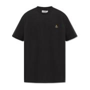 Vivienne Westwood T-shirt med logotyp Black, Herr