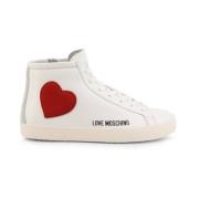 Love Moschino Stiliga och funktionella sneakers White, Dam