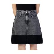 Calvin Klein Jeans Svart kjol för kvinnor Gray, Dam