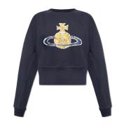 Vivienne Westwood Tidsmaskin tryckt sweatshirt Blue, Dam