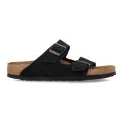 Birkenstock Svarta Slip-on Skor med Stängd Tå Black, Herr