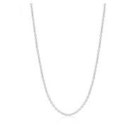 Nialaya Stainless Steel Cable Chain Necklace Gray, Herr