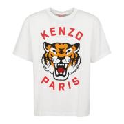 Kenzo Lucky Tiger Oversize T-Shirt White, Herr