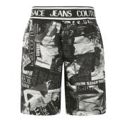 Versace Jeans Couture Logo All-Over Shorts Black, Herr
