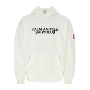 Palm Angels Oversize Vit Bomullssweatshirt White, Herr