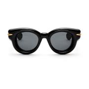 Loewe Excentrisk rund solglasögon med elegant design Black, Dam