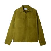 Sunnei Olivgrön Bomullsskjorta med Fickor Green, Dam