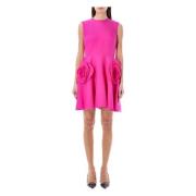 Valentino Garavani Rosa Crepe Couture Mini Klänning Pink, Dam