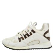 Louis Vuitton Vintage Pre-owned Belagd canvas sneakers White, Dam