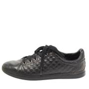 Gucci Vintage Pre-owned Laeder sneakers Black, Dam