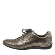Gucci Vintage Pre-owned Laeder sneakers Gray, Dam