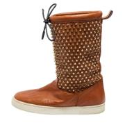 Christian Louboutin Pre-owned Pre-owned Laeder stvlar Brown, Dam