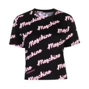 Moschino Logo Print T-shirts och Polos Multicolor, Dam