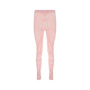 Versace Tryckta stretch nylon leggings Pink, Dam