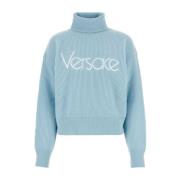 Versace Ljusblå ulltröja Blue, Dam