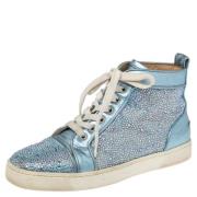 Christian Louboutin Pre-owned Pre-owned Laeder sneakers Blue, Dam