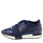Balenciaga Vintage Pre-owned Laeder sneakers Blue, Dam