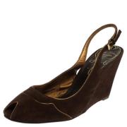 Prada Vintage Pre-owned Mocka sandaler Brown, Dam
