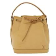 Louis Vuitton Vintage Pre-owned Laeder axelremsvskor Beige, Dam