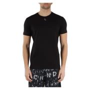 Richmond Bomull T-shirt med broderad logotyp Black, Herr