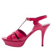 Yves Saint Laurent Vintage Pre-owned Laeder sandaler Pink, Dam