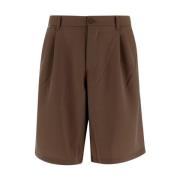 Family First Casual Polyester Tube Shorts Brown, Herr