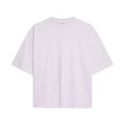 Dries Van Noten Lila Bomull T-shirt med Oversized Passform Purple, Her...