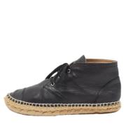 Chanel Vintage Pre-owned Laeder espadriller Black, Dam