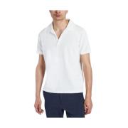 Harmony Ecru Terry Cloth Polo Shirt White, Herr